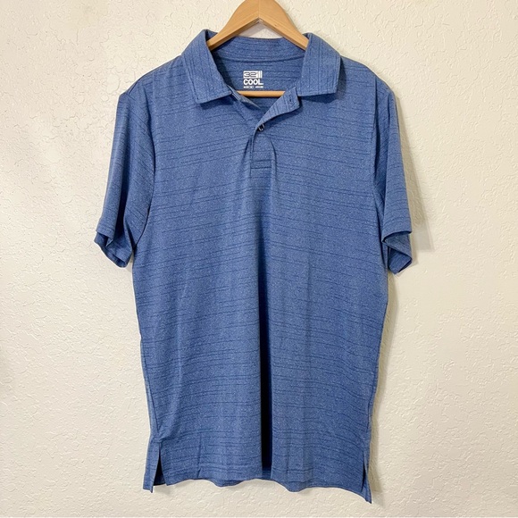 32 Degrees Blue Polo Shirt Classic Fit - Picture 1 of 4